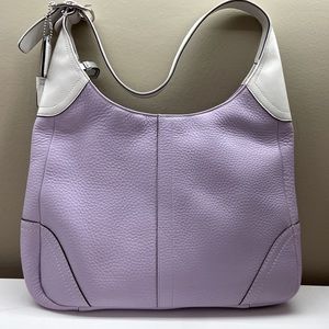 Coach Hamptons Lilac Pebbled Hobo Bag